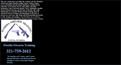 Desktop Screenshot of floridafirearmtraining.com