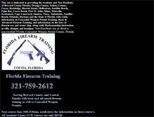 Tablet Screenshot of floridafirearmtraining.com